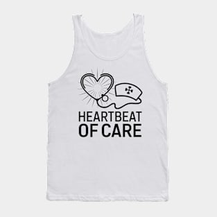 Heart Beat Of Care Nurse's Day Tank Top